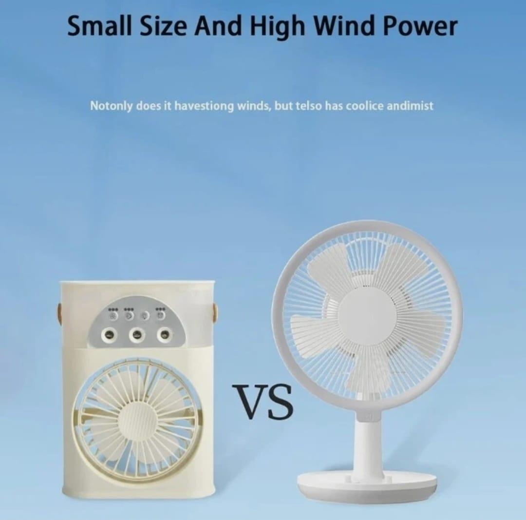 Mini Portable Fan White ABS Lightweight Desk Fan