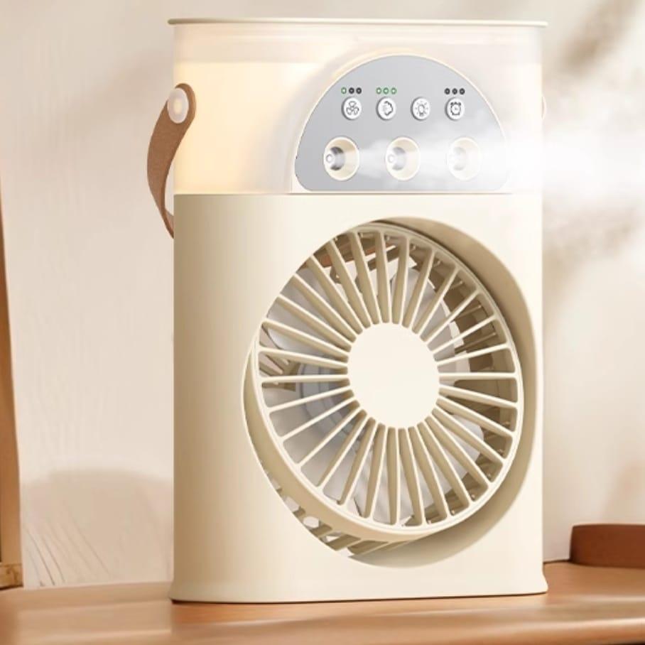 Mini Portable Fan White ABS Lightweight Desk Fan