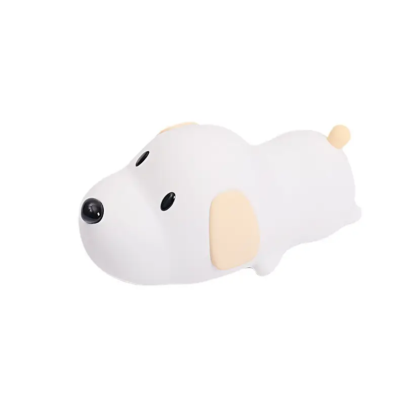 Silicone Puppy Night Light with Rechargeable LED