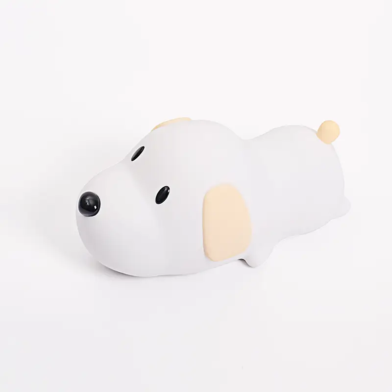 Silicone Puppy Night Light with Rechargeable LED