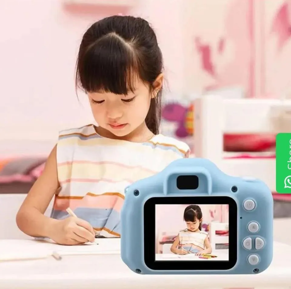 Mini Vintage Digital Camera for Kids ABS Plastic Pastel Colors