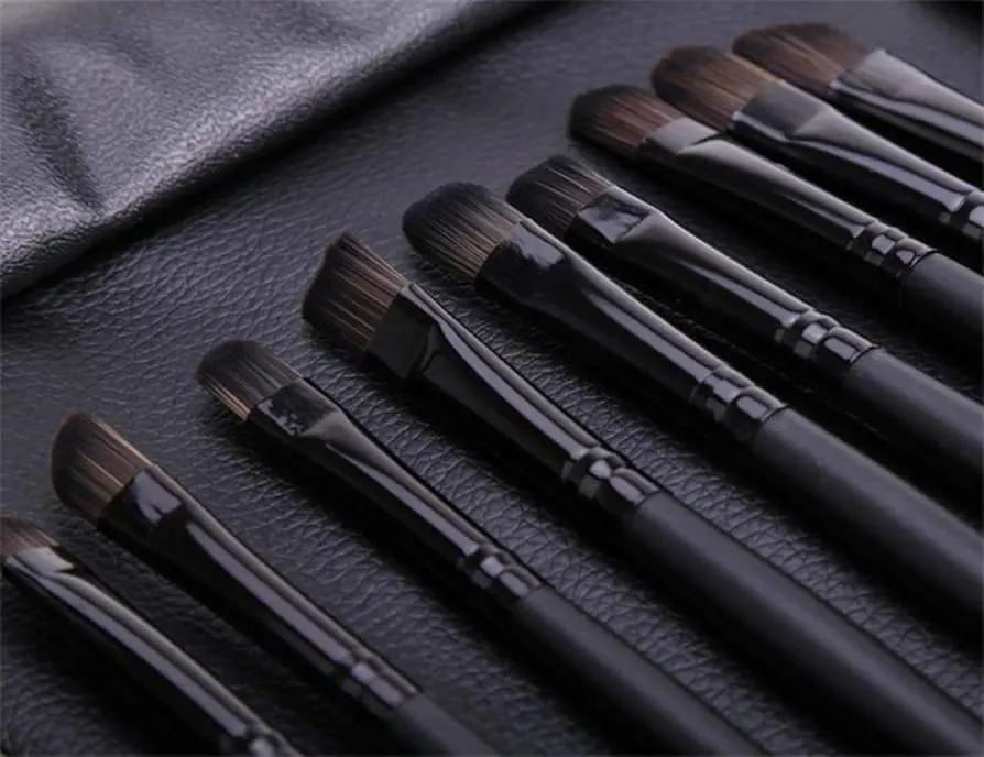 32-Piece Blending Brush Set Black ABS Makeup Brushes